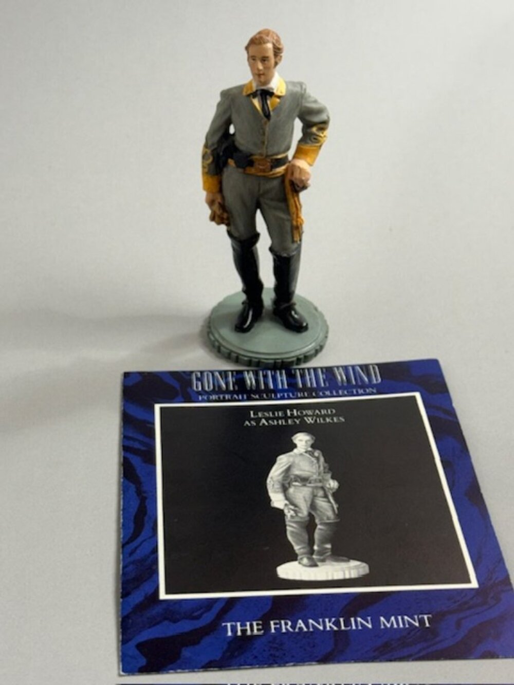 Vintage Franklin Mint Gone With The Wind Figurine COA Selznick Ashley Wilkes